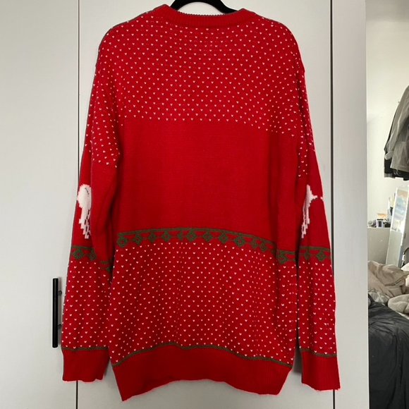 Home Alone Merry Christmas Ya Filthy Animal Crewneck Sweater Red White XXL - Picture 7 of 9
